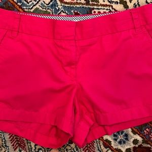 J.Crew Hot Pink Chino Shorts Size 6